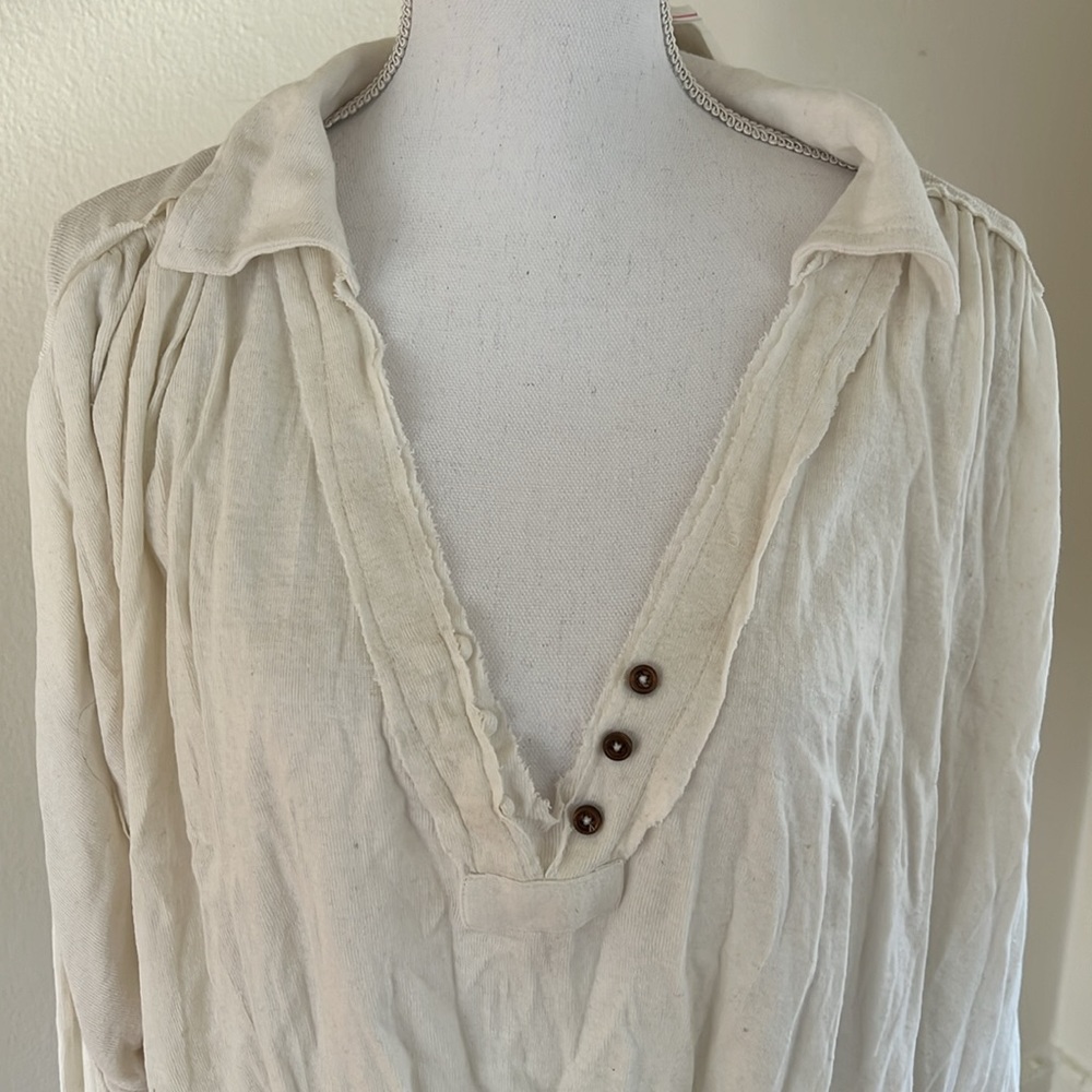 NWT Free People white long sleeve crop top - Picture 3 of 7